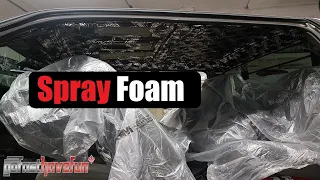 Sound Deadening & Bracing Roof Part 2 (Spray Foam) | AnthonyJ350