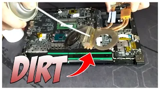 HOW TO CLEAN A GAMING LAPTOP 💻- MSI GF75 Thin 10SER-493