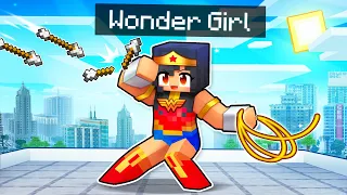 Saving My Friends As WONDER GIRL In Minecraft!