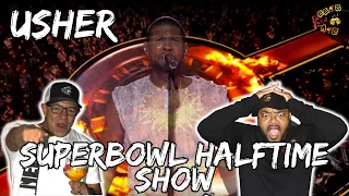 MORE "LIT" THAN THE GAME?!?! | Usher Halftime Show Reaction FAIR USE