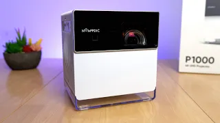 NOMVDIC P1000 Hands-On 4k HDR Projector With 2300 ANSI Lumens!