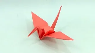 Paper Bird Origami Flapping Bird - How To Make A Paper Crane Step By Step - Origami Crane