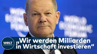 SCHOLZ IN DAVOS: „Wir machen Deutschland und Europa unabhängig von Russland" | WELT Thema