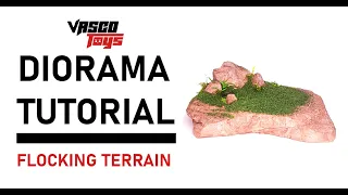 Diorama Tutorial: How to use Flock / Blended Turf / Grass in an Action Figure Diorama