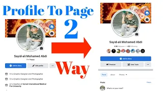 Sida Facebook Profile loogu badalo Facebook Page || Kaliya 2 Way  #caaqil_teknoloji #af_somali