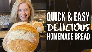 Best Homemade Bread Recipe - Easy and Delicious, No Knead, Only Four Ingredients