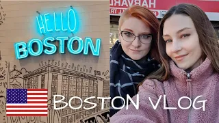 Day out in Boston with my twin sister 🇺🇸 vegan eats + boba tea + shopping