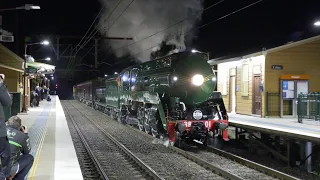 Australian steam locomotive 3801 - Adhesion tests - Cowan Bank - May 2020