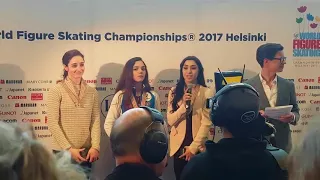 Evgenia Medvedeva - interview after LP Small Medals Cermony, Worlds 2017