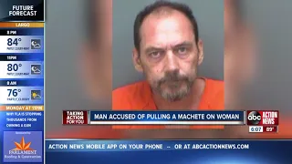 Florida man arrested after pulling machete on woman who refused to date him: Records