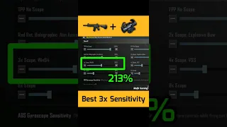 🔥3X Zero Recoil Sensitivity | 3X No Recoil Spray | 3X Zero Recoil Sensitivity With Gyroscope
