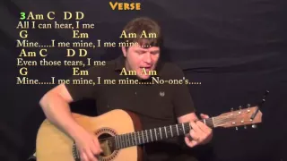 I Me Mine / Dig It (Beatles) Strum Guitar Cover Lesson with Chords/Lyrics