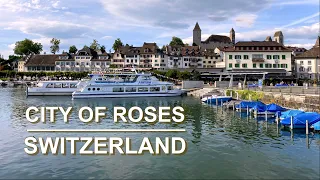 Rapperswil-Jona - Very beautiful town on Lake Zurich - Castle - Switzerland, 4K