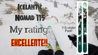 Alta Pow, Icelantic Nomad 115 ski review - 9.2/10!