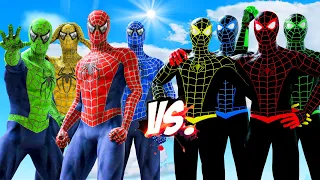 TEAM SPIDER-MAN VS TEAM ULTIMATE SPIDERMAN - SUPER EPIC BATTLE | KjraGaming