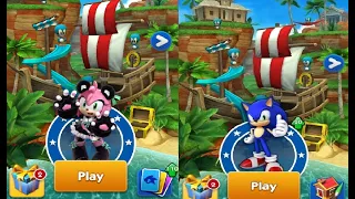 SONIC DASH - PANDA AMY NEW CHARACTER UNLOCKED - ALL CHARACTERS GAMEPLAY