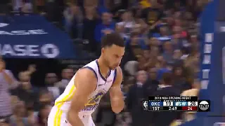 Stephen Curry with 5 3-pointers in the Game vs. Oklahoma City Thunder