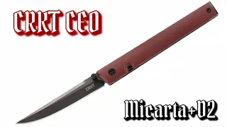 CRKT CEO Burgundy (micarta and D2) Review + SURPRISE at the end