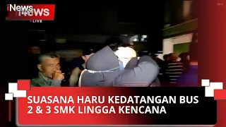 Bus 1 Terguling, Suasana Haru Warnai Kedatangan Bus 2 dan 3 di SMK Lingga Kencana - iNews Pagi 12-05