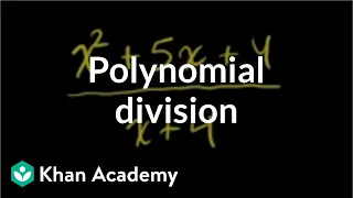 Polynomial division | Polynomial and rational functions | Algebra II | Khan Academy