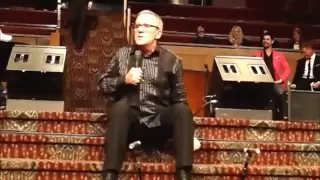 Gaither Homecoming singer/comedian Mark Lowry at the Tracy Stuffle benefit concert