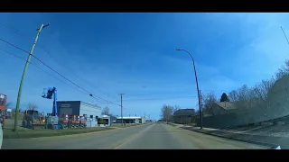 Driving Through Stettler - Alberta, Canada