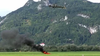 Austrian Air Force Alouette III fire fighting | 50 years Alouette Airfest LOXA