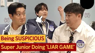 Knowing bros Super Junior doing Liar Game✨