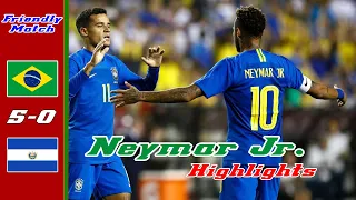 Neymar vs El Salvado (Home) HD 1080i Highlights Friendly (12/09/2018)