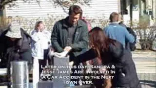 Sandra Bullock & Ryan Reynolds on The Proposal Movie set - Rockport MA