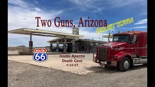 Inside Apache Death Cave - Ghost Town - Two Guns Arizona -