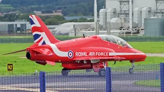 RAF RED ARROWS WITH SMOKE!!! Hawarden Airport (Rhyl Air Show)