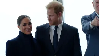 LIVE: Prince Harry and Meghan visit One World Observatory with Bill de Blasio, Kathy Hochul