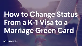 How To Change Status From K1 Visa to Marriage Green Card