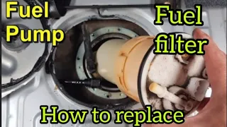 how to replace fuel pump and fuel filter Toyota vios 2007