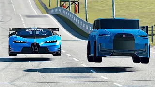 Bugatti SUVS Spartacus Concept vs Bugatti Vision GT at Highlands