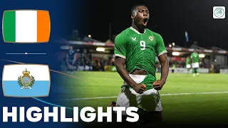 Ireland vs San Marino | Highlights | U21 Euro Qualification 12-09-2023