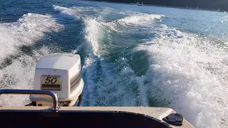 Johnson 50 hp 2 stroke on water