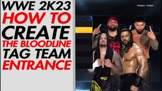 WWE 2K23 | TUTORIAL | ENTRANCE/VICTORY MOTION FOR (THE BLOODLINE)