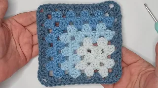 Crochet: How to Crochet The Mitered Corner Granny Square Quick and Easy