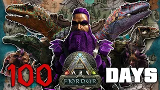 I Survived for 100 Days On Hardcore Fjordur… Here’s What Happened | Ark: Survival Evolved