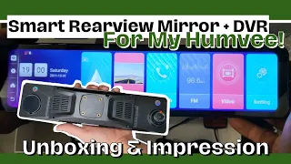 Smart Rearview Mirror (For My Humvee!) Unboxing + First Impression