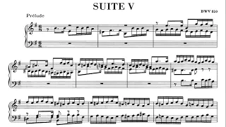 JS Bach: English Suite No. 5 in E minor BWV 810 - Glenn Gould, 1974 - Columbia M2 34578