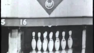 Ed Lubanski goes for back-to-back 300s on live TV (1959)