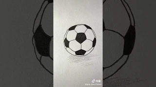 Рисуем футбольный мяч / Drawing a Football Ball