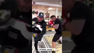 Andy Ruiz putting in work 💪🥊👊