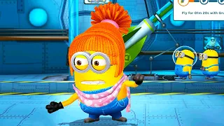 Lucy minion in lvl 865 - Fly with Gru's rocket 2m20s  ! Old minion rush gameplay