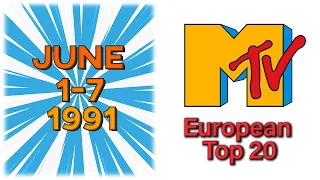 MTV's European Top 20 🎧 01 June 1991