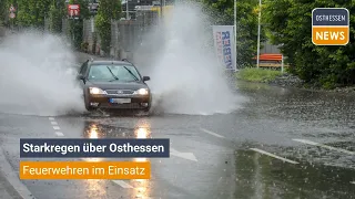 FULDA / BAD HERSFELD: Starkregen über Osthessen