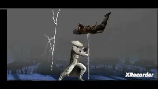 klassic movie raiden fatal blow attack vs thunder God raiden x ray in mortal Kombat mobile.